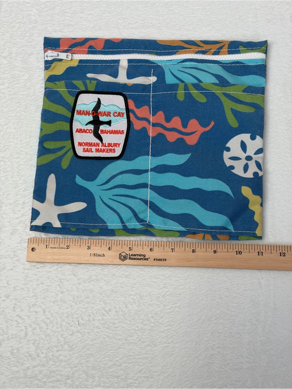 Man-O-War Cay Bahamas Zipper Pouch Coastal Bag